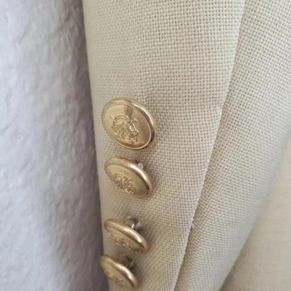 Vintage Chaps by Ralph Lauren Sport Coat Mens Size 44R Gold Buttons Made in USA - Picture 4 of 14